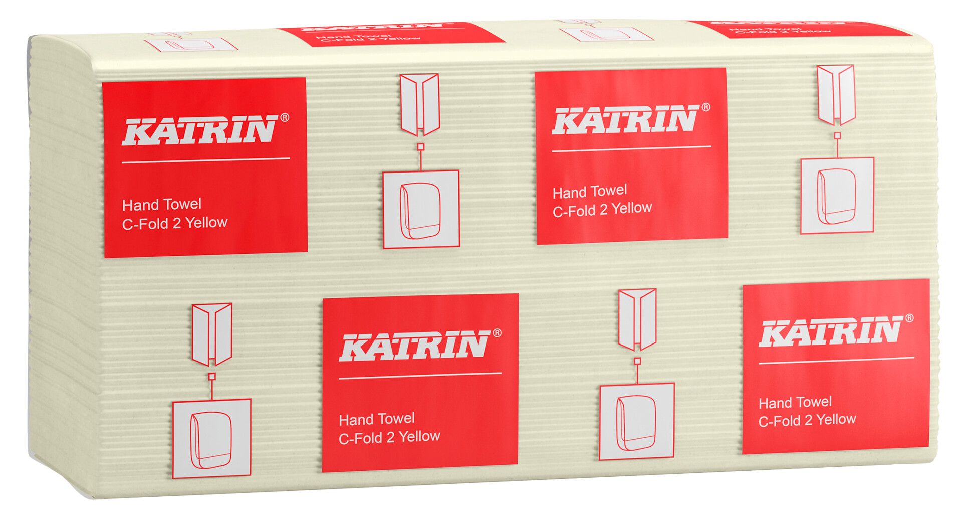Katrin C-taitto käsipyyhe 2-krs 1600 arkkia (16 pkt) yrityksille