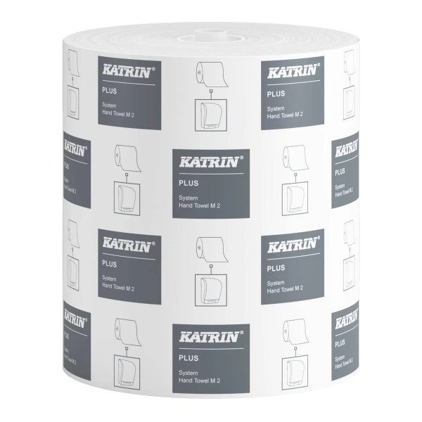 Katrin Plus System M rullakäsipyyhe 2-krs valkoinen 6 rll yrityksille