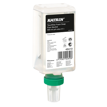 Katrin Touchfree Foam Soap Clean vaahtosaippua 500 ml 12 kpl yrityksille