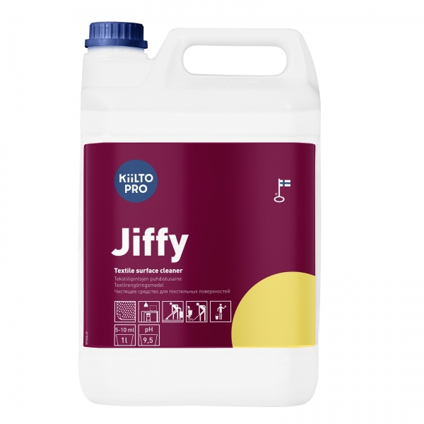 Kiilto Jiffy Tekstiilipintojen puhdistusaine 5L - T7406.005 yrityksille