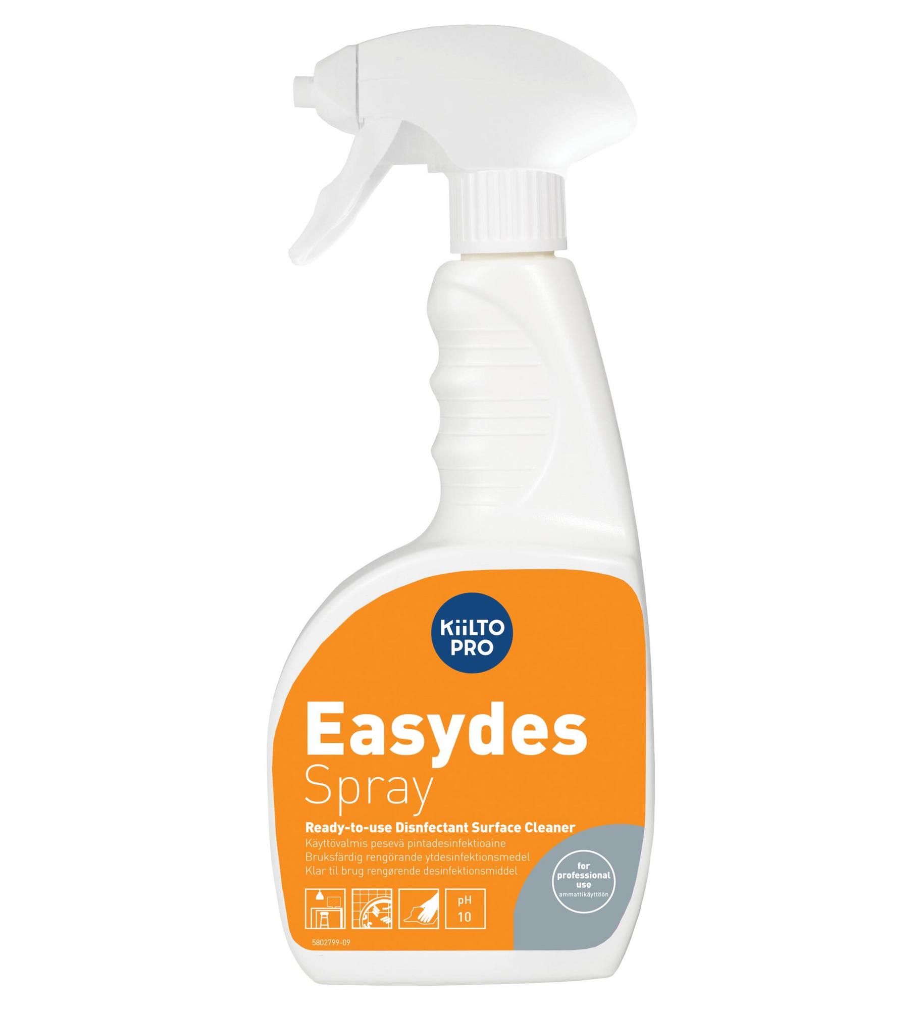 Kiilto Pro Easydes Spray desinfioiva puhdistusaine 750 ml yrityksille