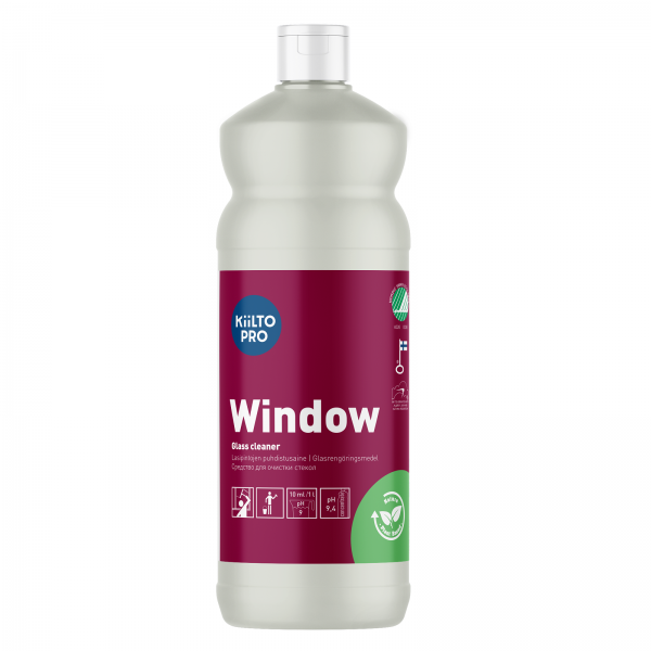 Kiilto Pro Window lasipintojen puhdistusaine 1 L – T7005.001 yrityksille