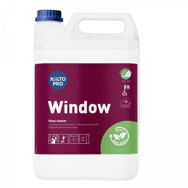 Kiilto Pro Window lasipintojen puhdistusaine 5 L – T7005.005 yrityksille