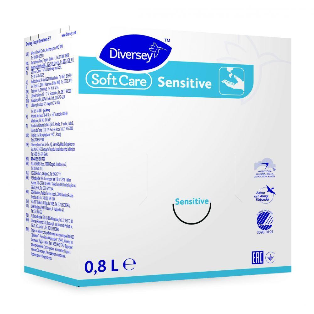 Soft Care Sensitive H22 käsien- ja ihonpesuneste 6 x 800 ml yrityksille
