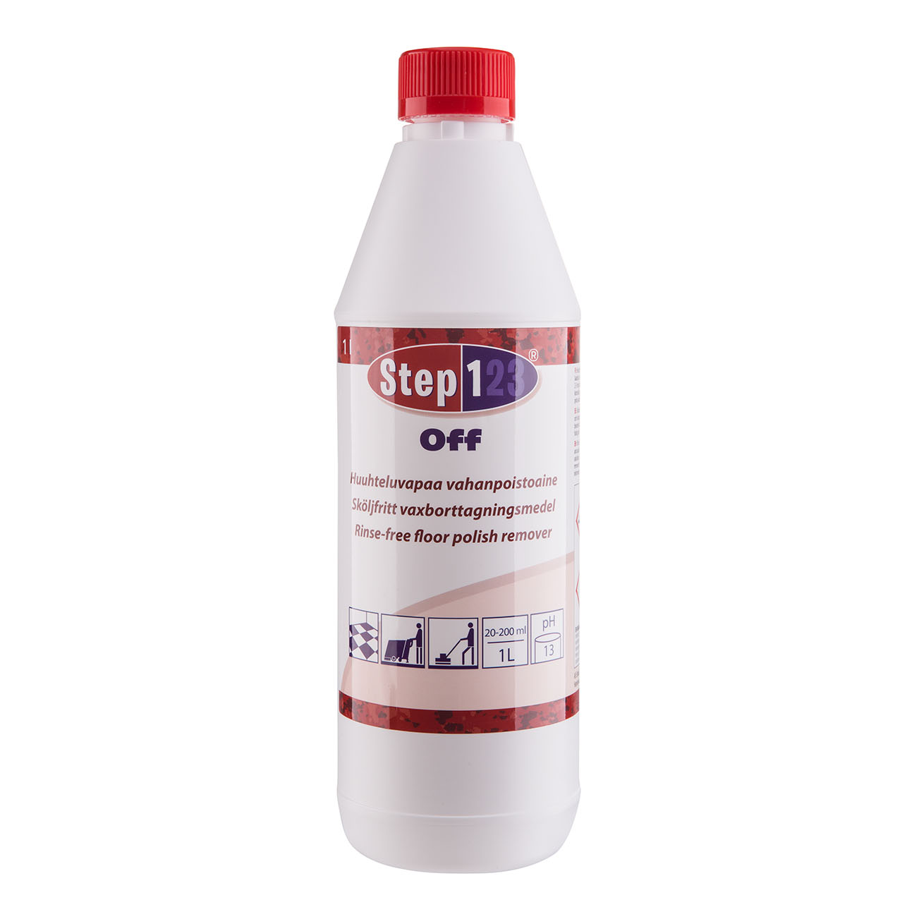 STEP 1 Off huuhteluvapaa vahanpoistoaine 1 L yrityksille