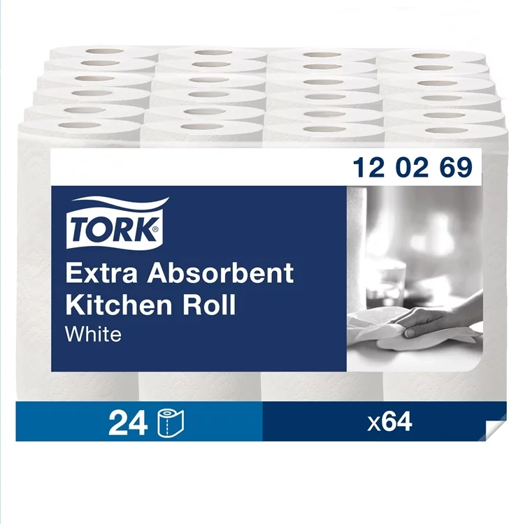 Tork Extra Plus talouspaperi 2-krs valkoinen, 15,4 metriä / 24 rullaa yrityksille