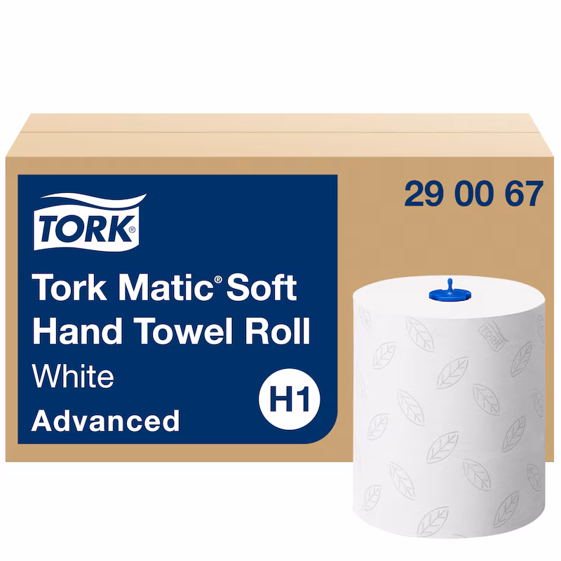 Tork H1 Matic Advanced rullakäsipyyhe 2-krs, 150 metriä / 6rll - 290067 yrityksille