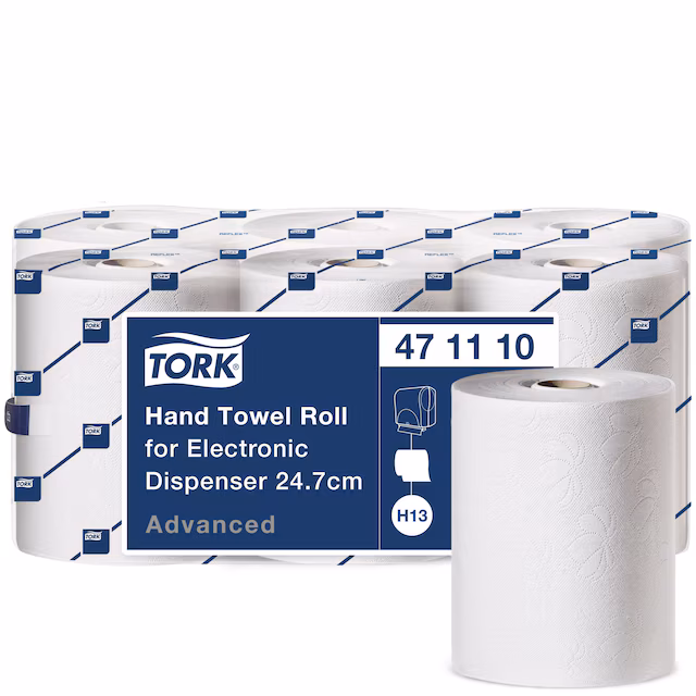 Tork H13 rullakäsipyyhe 2-krs valkoinen 6 rll - 471110 yrityksille
