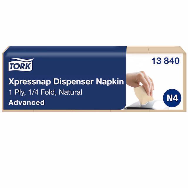 Tork N4 Xpressnap® Natural annostelijaliina 1-krs 1125 kpl – 13840 yrityksille