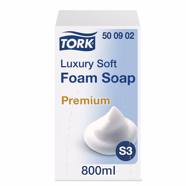 Tork S3 Luxury Soft vaahtosaippua 800 ml – 500902 yrityksille
