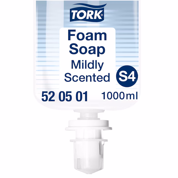 Tork S4 Mildly Scented Vaahtosaippua 1L - 520501 yrityksille