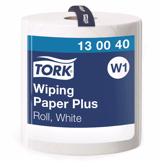 Tork W1 Plus Premium vetopyyhe paperipyyhe 2-krs valkoinen 36,9 cm × 510 m – 130040 yrityksille